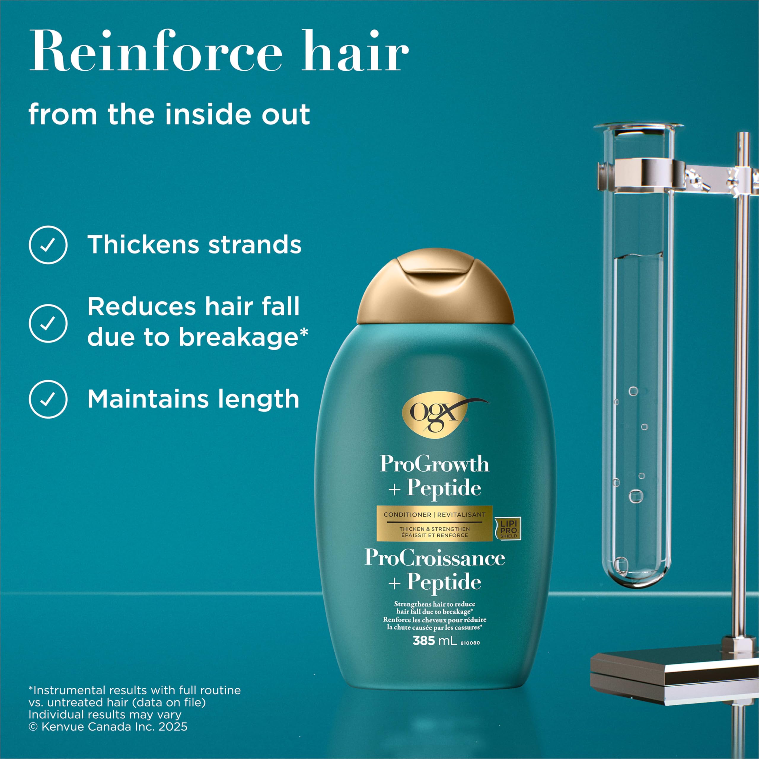 OGX® ProGrowth + Peptide Conditioner, Nourishing Conditioner